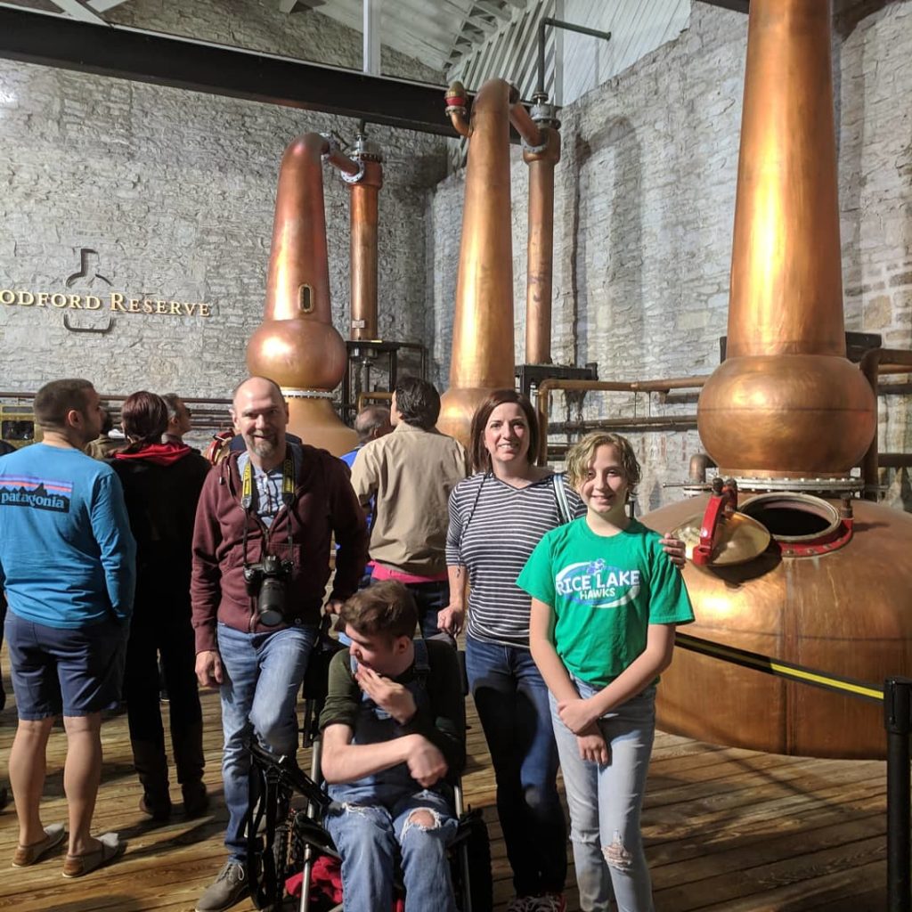 Family visiting clients in Lexington, Kentucky - toured Woodford Reserve